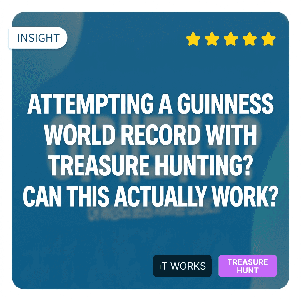 Challenging for a Guinness World Record with a treasure hunt? [This Actually Works? EP1]
