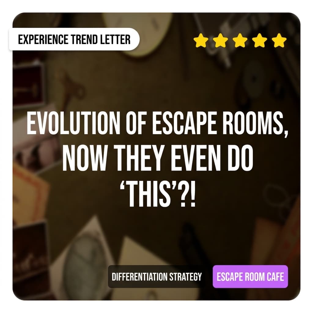 The evolution of escape rooms - now they even do 'this' in escape rooms?! A new challenge to escape the red ocean