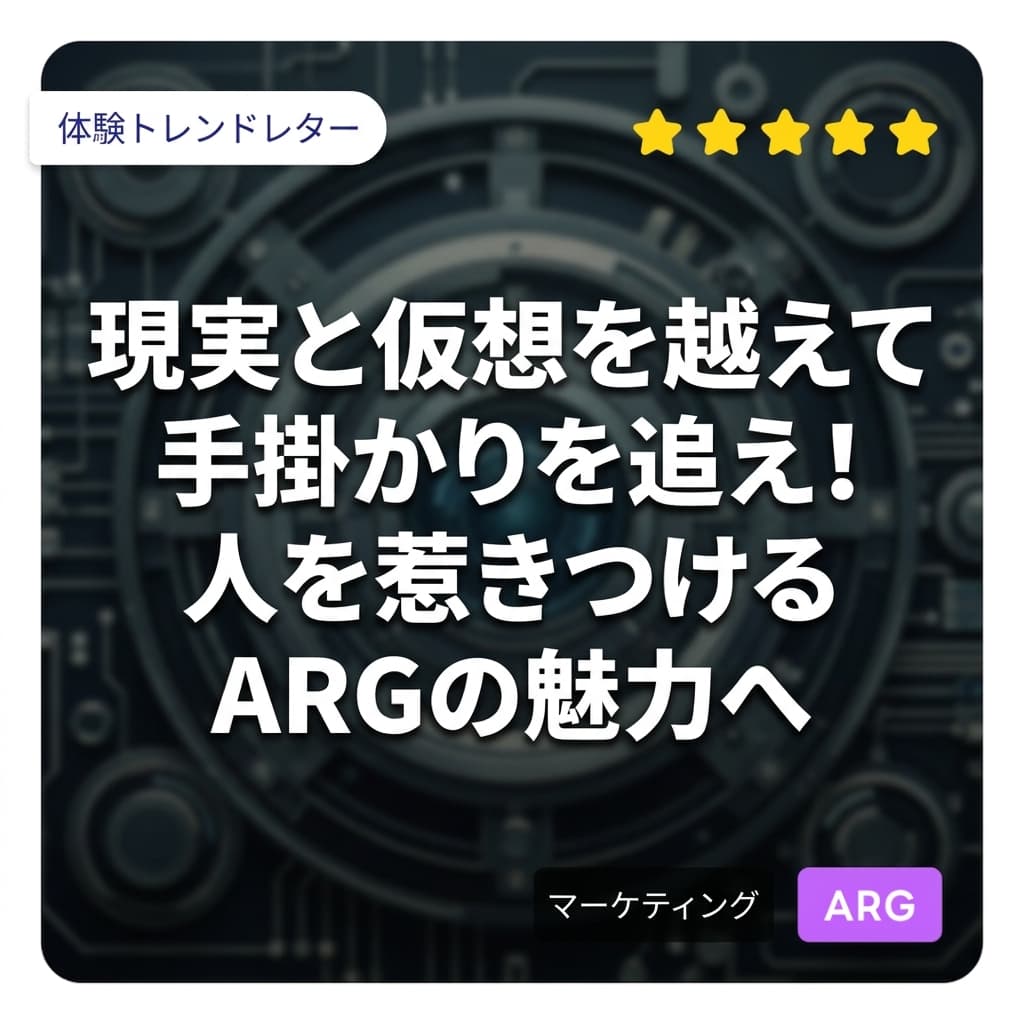 現実と仮想を行き来する「ARG（代替現実ゲーム）」マーケティングの魅力の世界へ