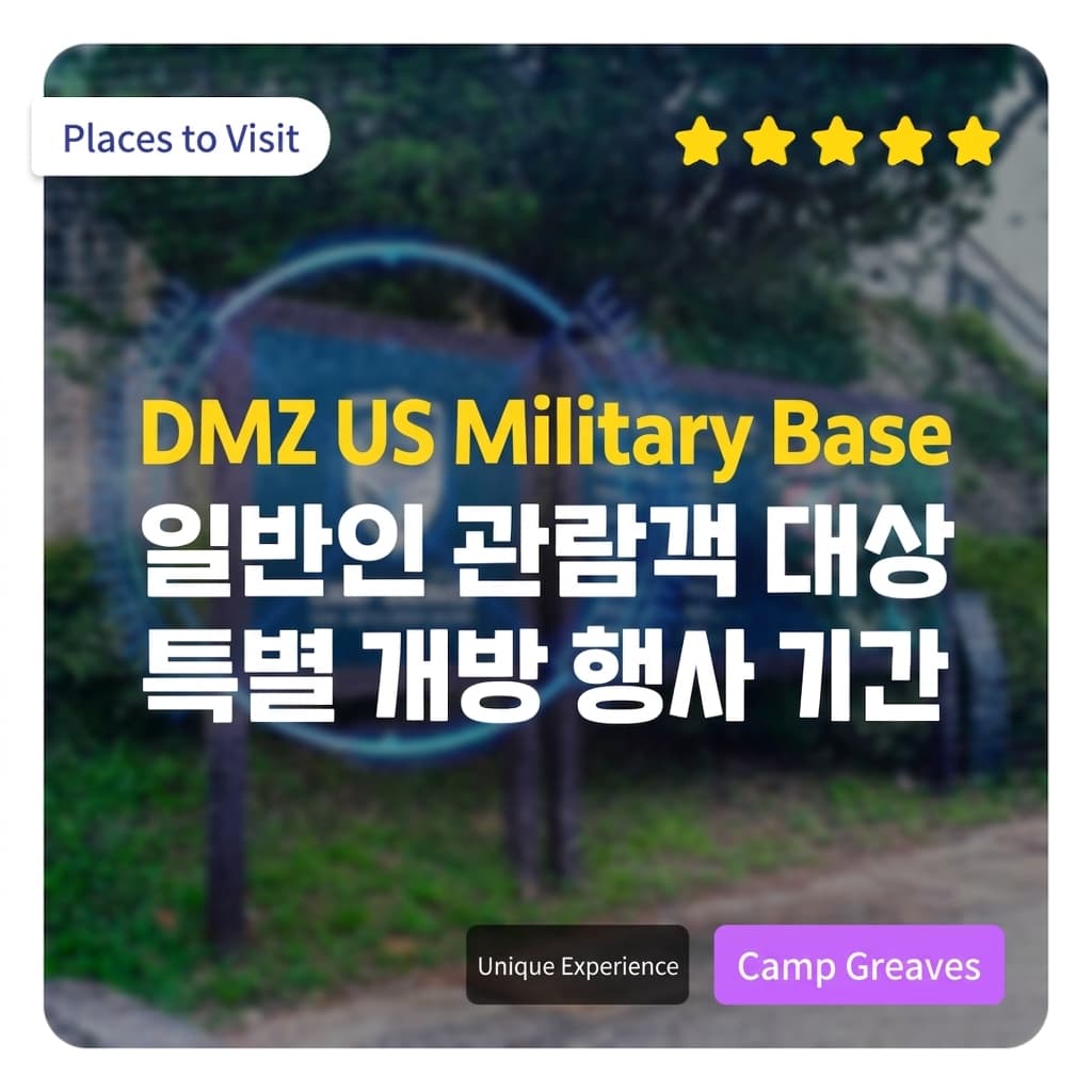 Want to experience a DMZ US military base? Going alone? Target this 2-week limited opening event! Guide to special public access period
