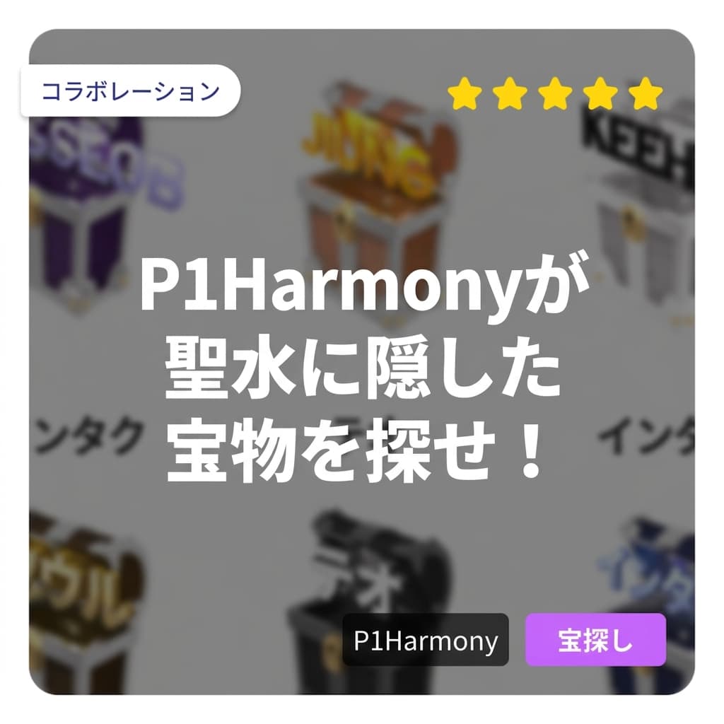 P1Harmony × Realworld! P1Harmonyが聖水に隠した宝物を見つけてプレゼントをもらおう！