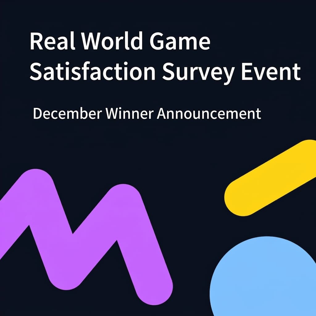 [Winner Announcement] December Realworld Game Satisfaction Survey Event Winner Notification