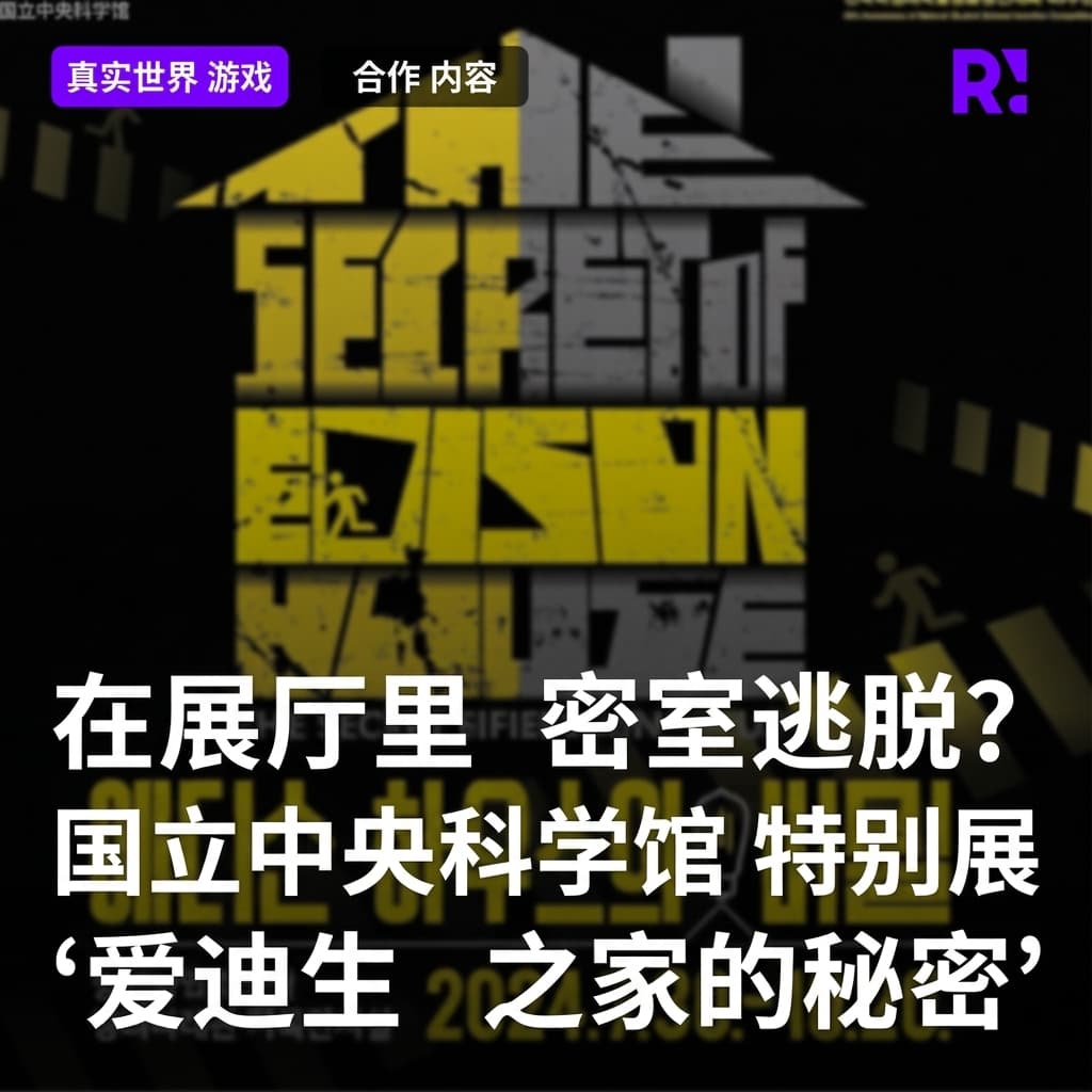 国立中央科学馆也有Realworld？在展厅中享受的密室逃脱游戏'爱迪生之屋的秘密'。火热进行中！